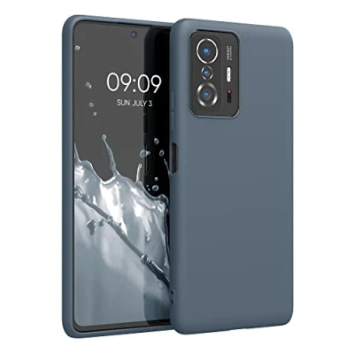 Afbeelding van kwmobile telefoonhoesje compatibel met Xiaomi 11T / Pro hoesje Zachte case voor smartphone Back cover in leisteen