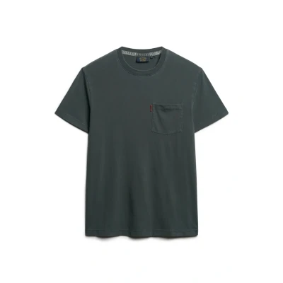Afbeelding van Superdry Essential Washed Pocket Tshirt basic, Heren, Maat: XL, black