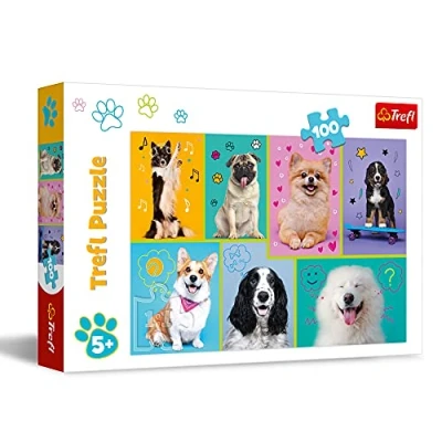 Afbeelding van Trefl Puzzel, In de wereld van hond, 100 elementen, voor kinderen vanaf 5 jaar