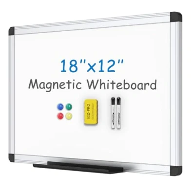Afbeelding van VIZ PRO Magnetisch whiteboard/whiteboard, 45 x 30 cm, inclusief 1 gum, 2 stiften en 4 magneten