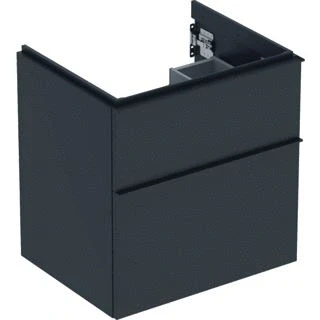 Afbeelding van Geberit iCon wastafelonderbouwkast met 2 schuifladen, lava mat 592 x
