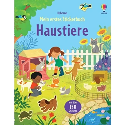 Afbeelding van Mein erstes Stickerbuch: Haustiere: mit über 150 Stickern Haustiere wie Hund, Katze oder Meerschweinchen kennenlernen Stickerheft ab 3 Jahren
