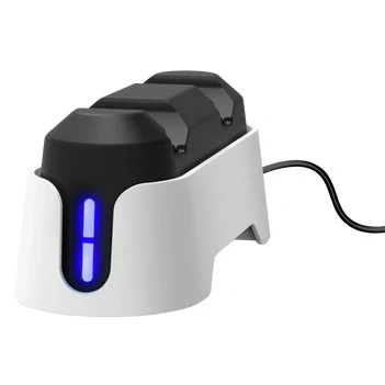 Afbeelding van Trust TRU 25597 Dual Charge Dock PS5, Accessoires voor spelcomputers, Zwart, Wit