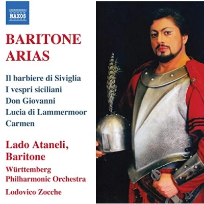 Afbeelding van Lado Ataneli, Württemberg Philharmonic Orchestra, Lodovico Zocche Baritone Arias (CD)