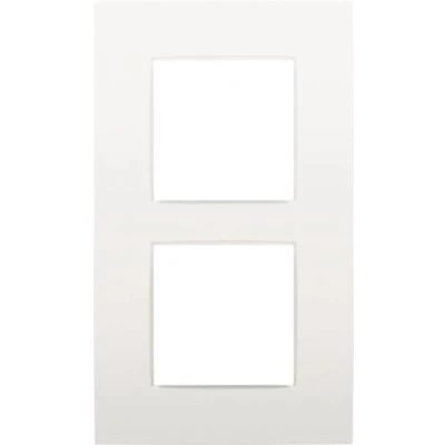 Afbeelding van Tweevoudige afdekplaat met 60 mm verticale centerafstand Niko Intense white