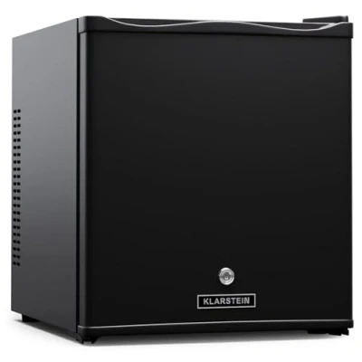 Afbeelding van Klarstein koelkast 28 Liter Mini met glazen deur Voor drankjes Snacks &amp; cosmetica Klein stil Verstelbare planken Kleine huidverzorgings Wit