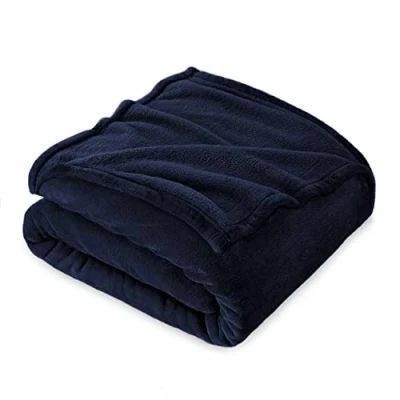 Afbeelding van Fleece Deken, Deken Sofa 130 x 160 cm, Kinderflanel Bed Super Zacht Blauw