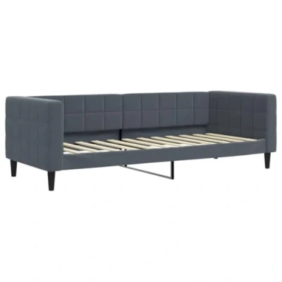 Afbeelding van vidaXL Slaapbank 80x200 cm fluweel donkergrijs