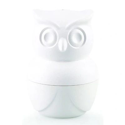 Afbeelding van Qualy eierdopje met peper en zoutstel uil Morning Owl wit