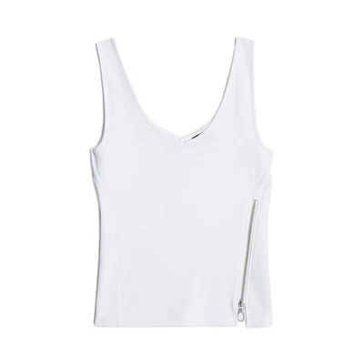 Afbeelding van G STAR Asymmetrical ZIP Top, Dames, Maat: Large, White