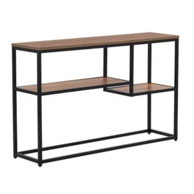 Afbeelding van Beliani Consoletafel BELMONT Donkere houtkleur mdf
