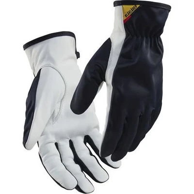 Afbeelding van Blaklader Lederen handschoen 2802 1459 Donkerblauw/Wit 7