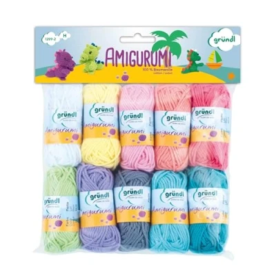 Afbeelding van 1299 2 Amigurumi Set 10x10 gram minibollen