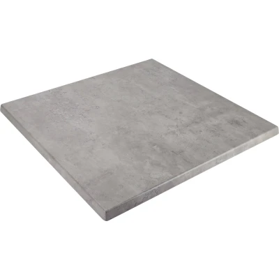 Afbeelding van Oviala Vierkant gelamineerd tafelblad 70 x cm gewaxt beton