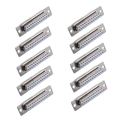 Afbeelding van Oiyagai 10 stks DB25 Soldeer Type Vrouwelijke D Sub Cup Connector Adapter Vervanging, Wit