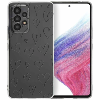 Afbeelding van Samsung Galaxy A53 Hoesje Siliconen en TPU (zacht) iMoshion Softcase/Backcover Daisy Flower Telefoonhoesje