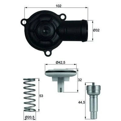 Afbeelding van Mahle Original Thermostaat TI 220 87D