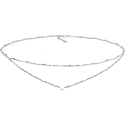 Afbeelding van Elli Choker Ketting silvercolored, Dames, Maat: 36, Silver colored