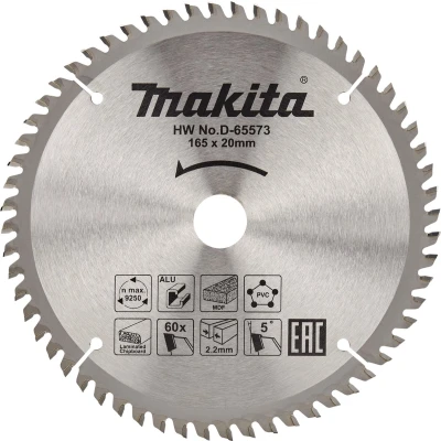Afbeelding van Makita Zaagblad Multi 165X20 60T 5G D 65573
