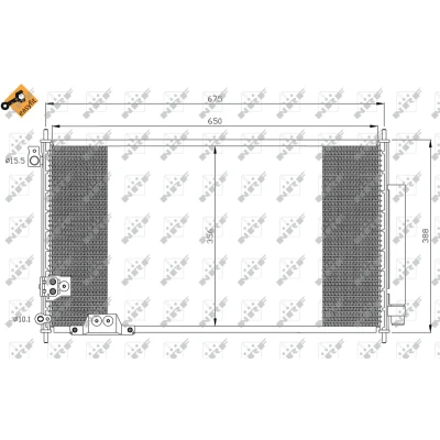 Afbeelding van Condensor, airconditioning NRF 35740