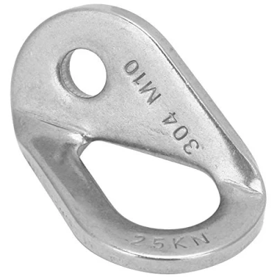Afbeelding van Uitbreiding Spijkerhanger, 25KN Outdoor Klimmen Piton Spijkerbouthanger Zware roestvrijstalen speleologie ankerbescherming Klimgereedschap