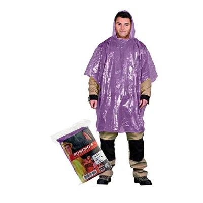 Afbeelding van Reis PONCHO F_V beschermende regenponcho, violet, effen maat, 1 stuk