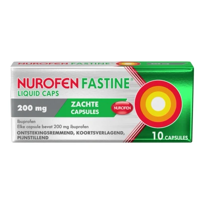 Afbeelding van 3x Nurofen Fastine Liquid Caps 200 mg 10 capsules
