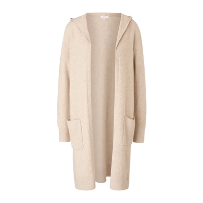 Afbeelding van s.Oliver LONG Kapuze Vest, Dames, Maat: 36, Beige