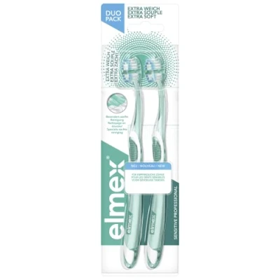 Afbeelding van elmex Tandenborstel sensitive professional extra zacht, dubbele verpakking, 2 stuks