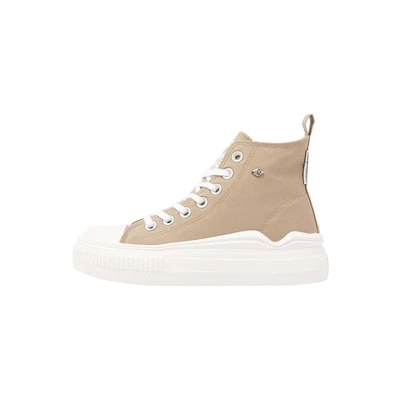 Afbeelding van British Knights KAYA FLOW MID Sneakers hoog, Dames, Maat: 36, Taupe Katoen