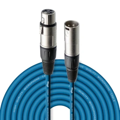 Afbeelding van Stagg SMC10 CBL 10 m XLR naar microfoonkabel blauw