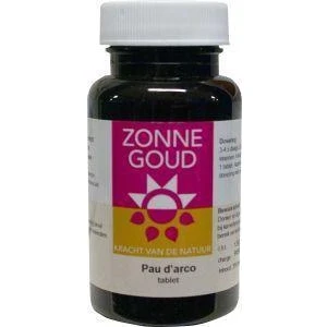 Afbeelding van Zonnegoud Pau D Arco Tabletten 200TB