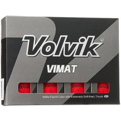 Afbeelding van Volvik Unisex&#039;s Vimat golfbal, rood, one size