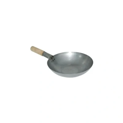 Afbeelding van Vogue zacht stalen wok met platte bodem 33cm