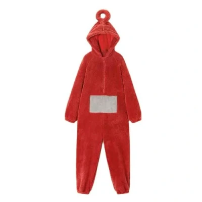 Afbeelding van MdybF Halloween Pyjamas Jumpsuit Costume Onesie Pajamas Unisex Animal One piece Homewear Sleepwear Party red m teletubbies