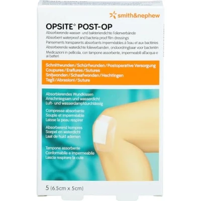 Afbeelding van Opsite Post Op Pi Pharma 6,5x5cm 5 Pip