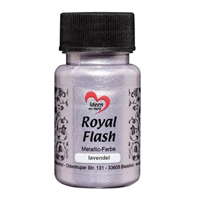 Afbeelding van Royal Flash, acrylverf, metallic, met fijnste glitterdeeltjes, 50 ml (lavendel)