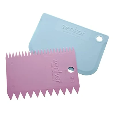 Afbeelding van Zenker 43918 Set van 2 deeghoorns, hoorns, deegschraper, plastic, willekeurig