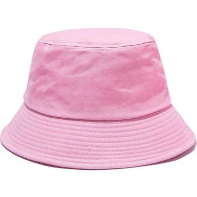 Afbeelding van Hoed Vissershoedje Bucket Hat Heren Dames Roze Zonnehoed