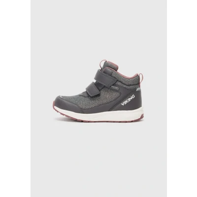Afbeelding van Viking Goretex Bouncy Veterboots voor kinderen, Maat: 27, Charcoal Schoenen