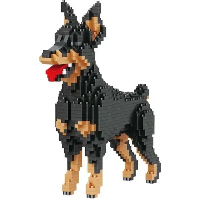 Afbeelding van Balody Doberman Nanoblocks bouwset / 3D puzzel 957 bouwsteentjes