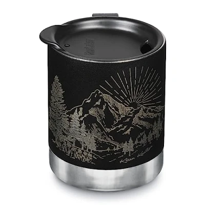 Afbeelding van Klean Kanteen Camp Mok 12oz Laser Etch Mntns Geborsteld Zwart