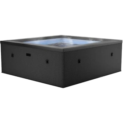 Afbeelding van N NETSPA Spa Celestia halfstijf, vierkant, 6 zitplaatsen SP CLS6 CB draagbare schuimconstructie, geïntegreerde verwarming en energiebesparende afdekking volume 1100 l Ø 180 x H 70 cm