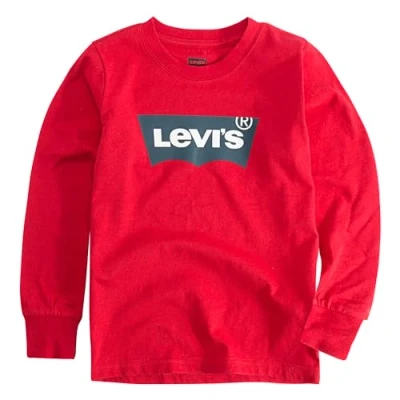 Afbeelding van Levi&#039;s Batwing Tee met lange mouwen voor jongens, Levis Red, 24 Maanden