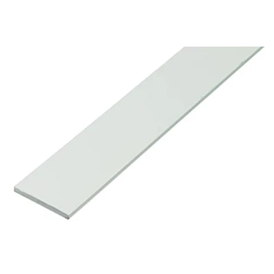 Afbeelding van Alberts 479428 Platte buis kunststof, wit 1000 x 30 3 mm