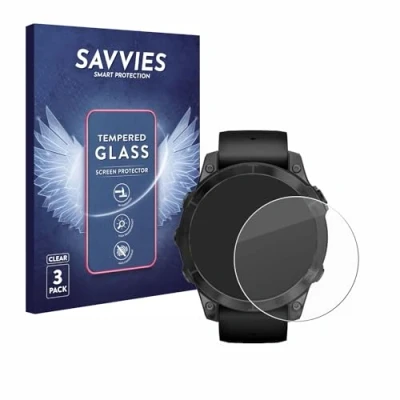 Afbeelding van Savvies Tempered Glass Screen Protector voor Garmin Epix Pro (Gen 2) (47 mm) (3 Stuks) 9H Gehard Glas Scherm Beschermer