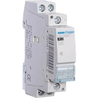 Afbeelding van Hager magneetschakelaar ac esd 2no 25 1 400v 5 3 kw u spoel 24v 50hz 60hz esd225s