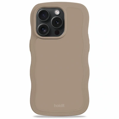 Afbeelding van Apple iPhone 15 Pro Max Hoesje Gerecycled kunststof Holdit Hardcase/Backcover Bruin Telefoonhoesje