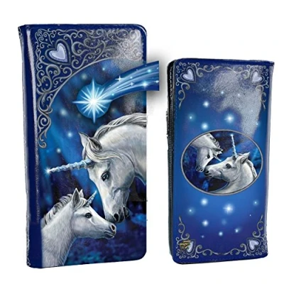 Afbeelding van Nemesis Now B3942K8 Heilige Liefde Lisa Parker Reliëf Portemonnee 18.5cm Blauw, PU, One Size