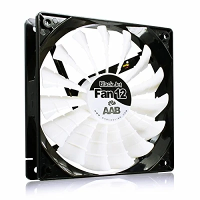 Afbeelding van AABCOOLING Black Jet Fan 12 Silent and Efficient 120mm with 4 Anti vibration Pads, High Airflow Fan, PC White Blades, 12V, For CPU Cooler, Case 20,9 dB(A)
